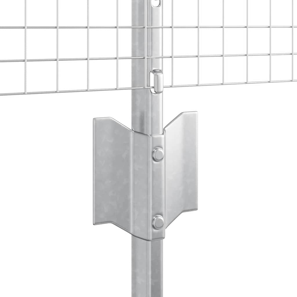 Hek met Paal Zilverkleurig is nu te koop bij PeponiXL, paradijselijk wonen!