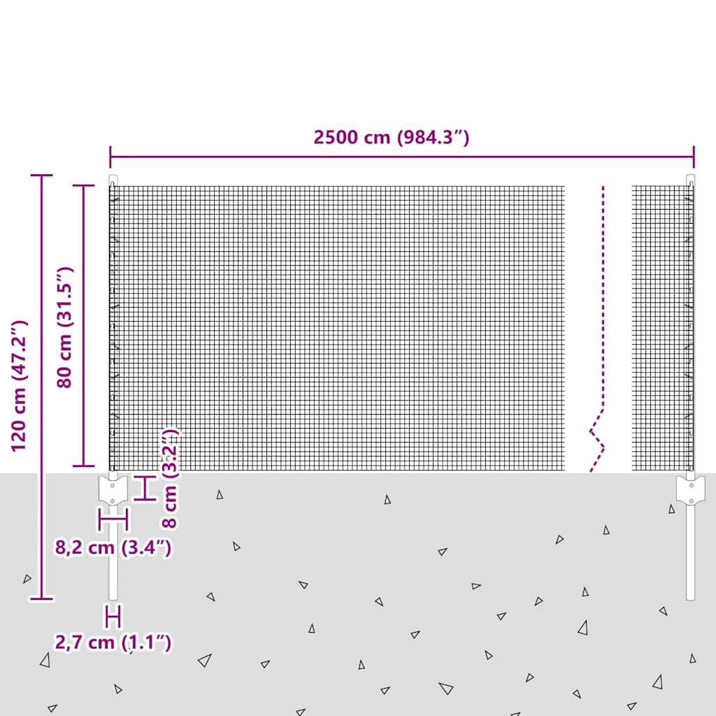 Hek met Paal Zilverkleurig is nu te koop bij PeponiXL, paradijselijk wonen!