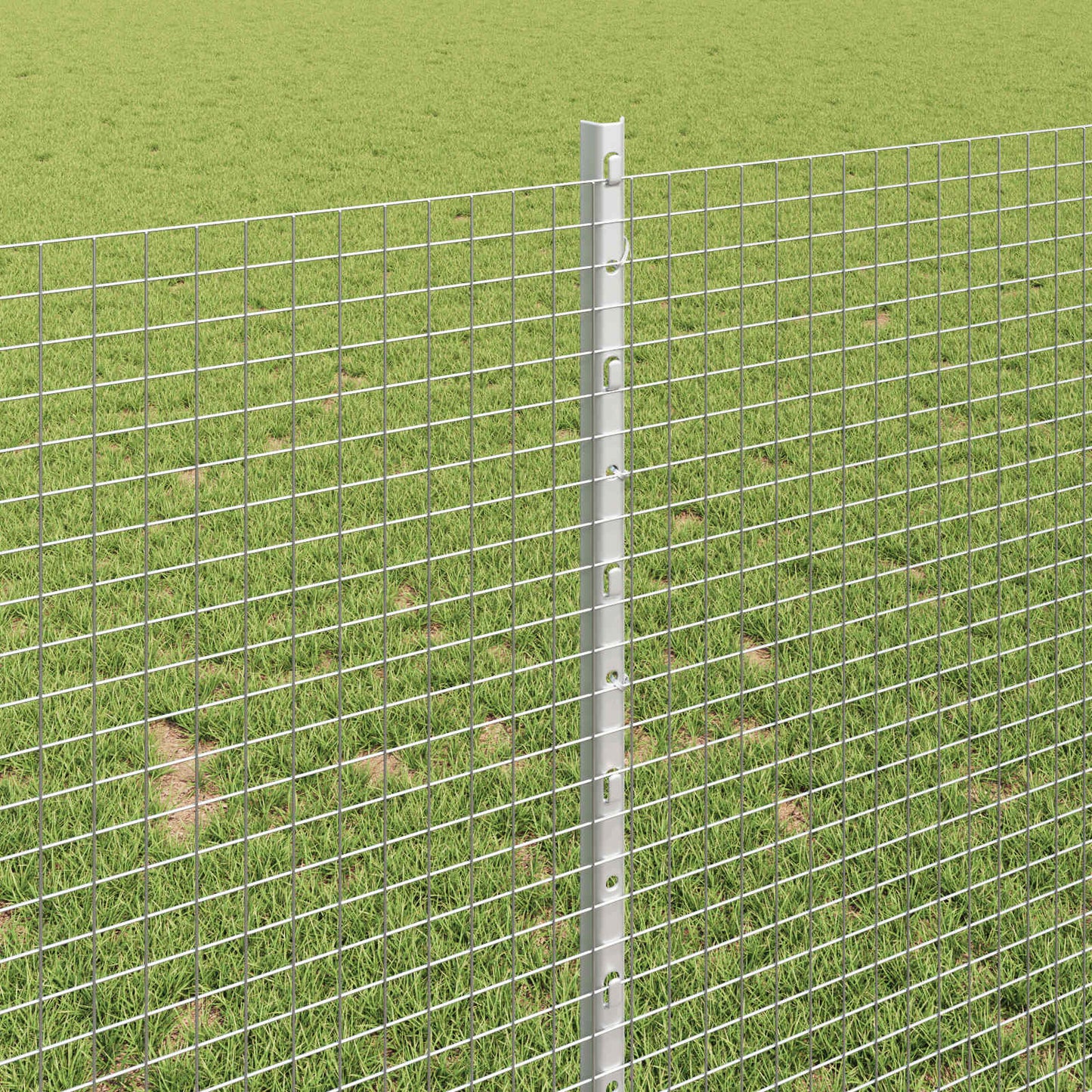 Hek met Paal Zilverkleurig is nu te koop bij PeponiXL, paradijselijk wonen!