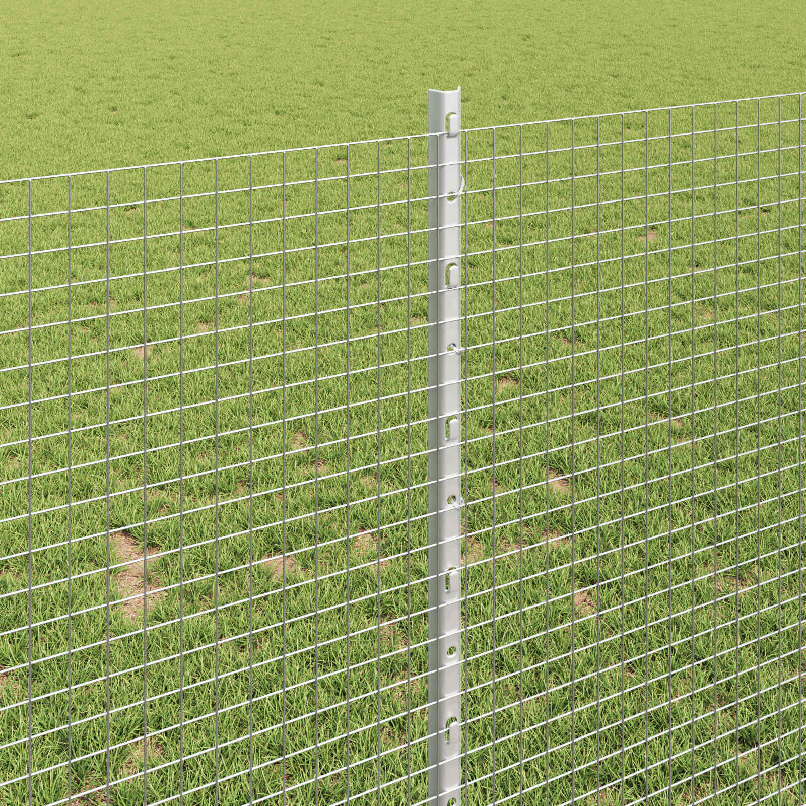 Hek met Paal Zilverkleurig is nu te koop bij PeponiXL, paradijselijk wonen!
