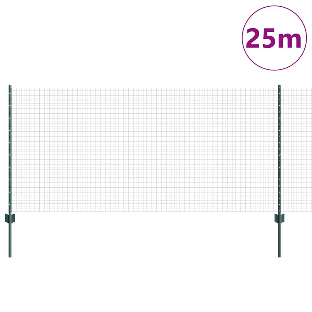Hek met Paal Groen 1 x 25 m Staal is nu te koop bij PeponiXL, paradijselijk wonen!