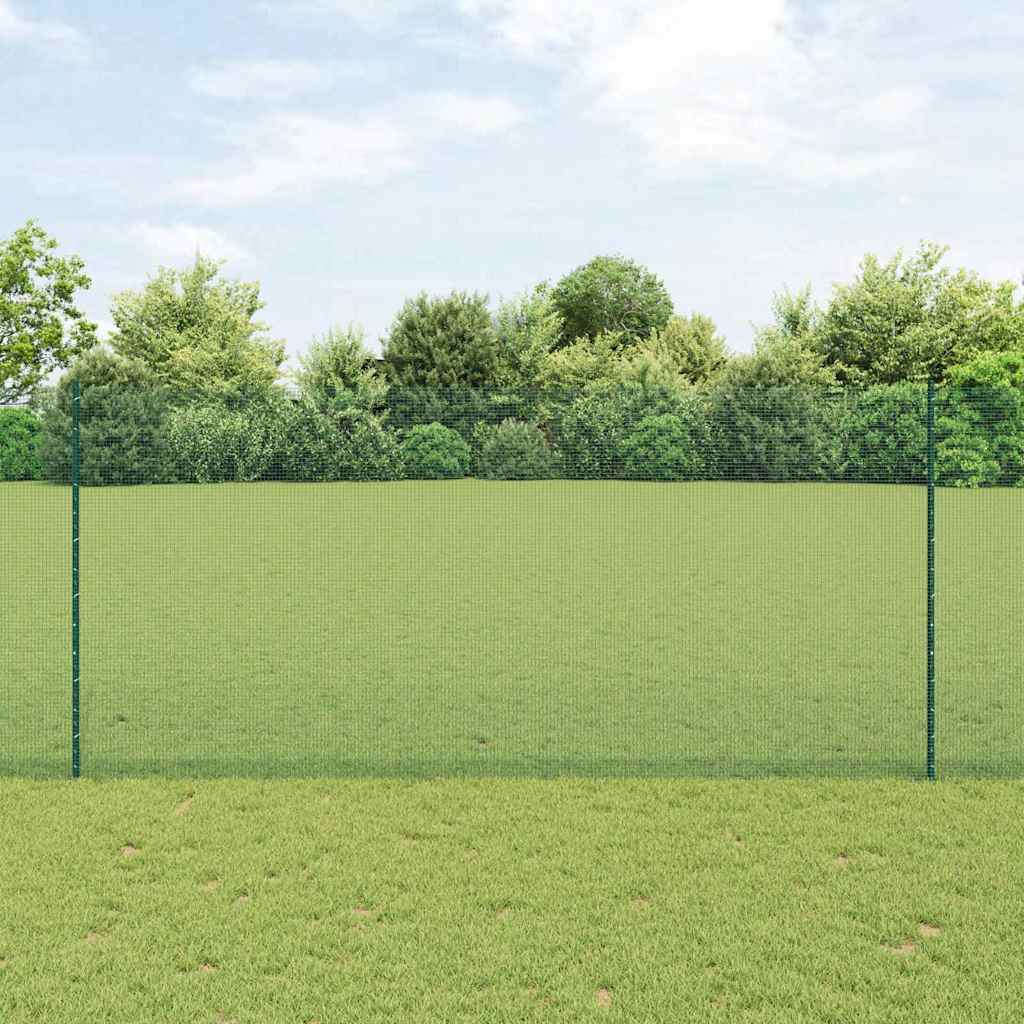 Hek met Paal Groen 1,4 x 50 m Staal en PVC is nu te koop bij PeponiXL, paradijselijk wonen!