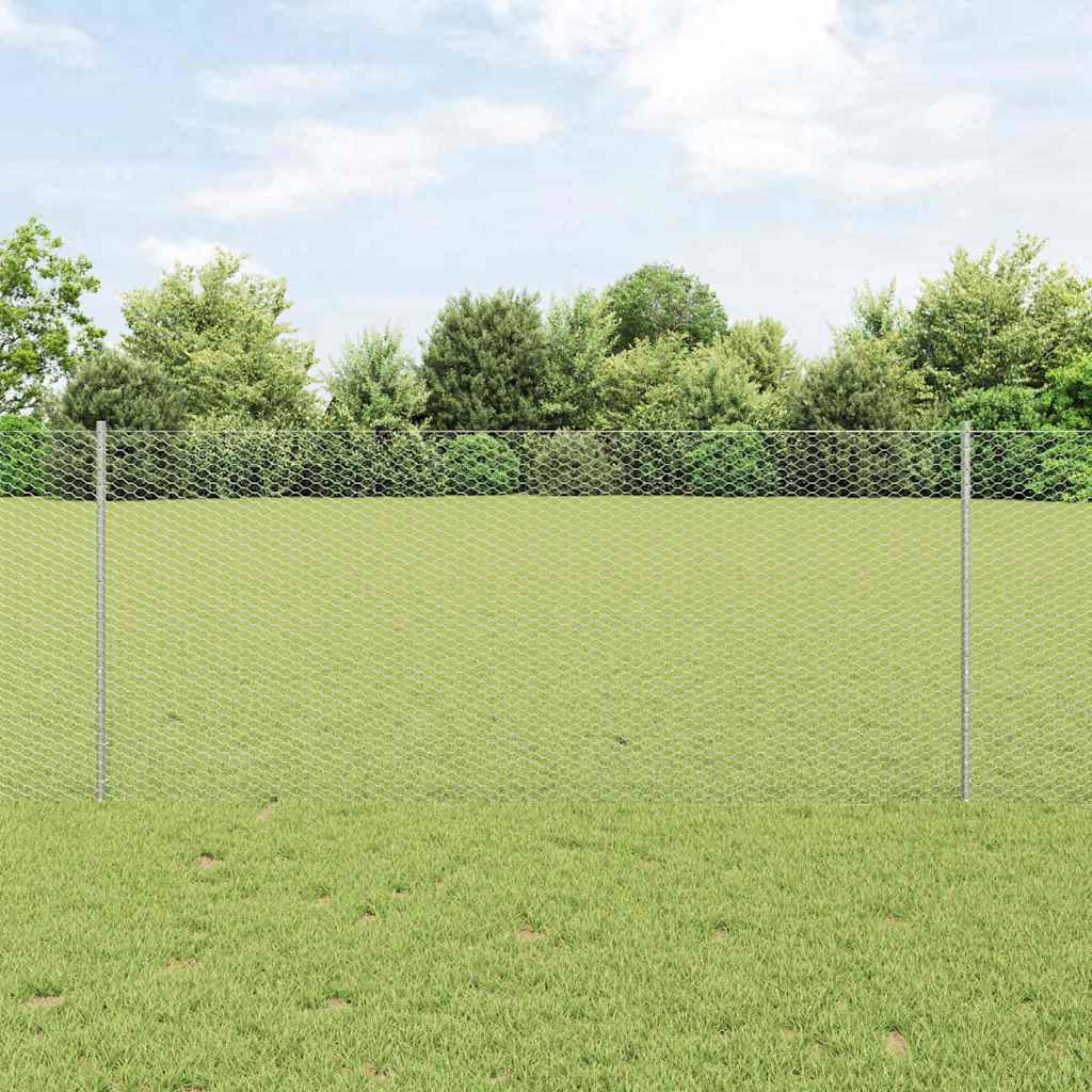 Hek met Paal Zilverkleurig is nu te koop bij PeponiXL, paradijselijk wonen!