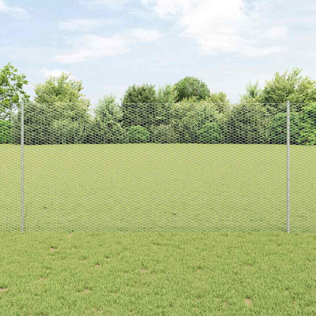Hek met Paal Zilverkleurig is nu te koop bij PeponiXL, paradijselijk wonen!