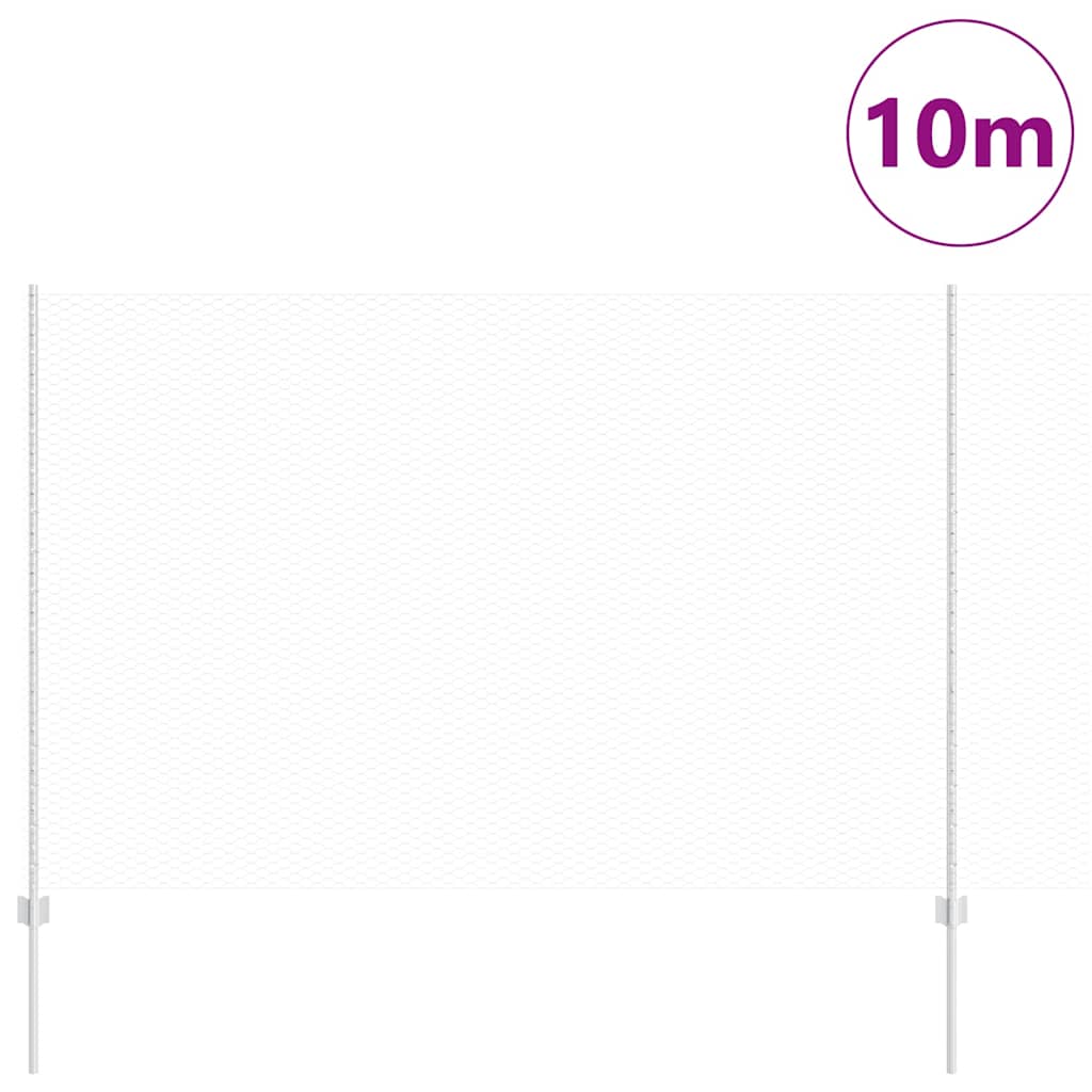 Hek met Paal Zilver 1,5 x 10 m Staal is nu te koop bij PeponiXL, paradijselijk wonen!