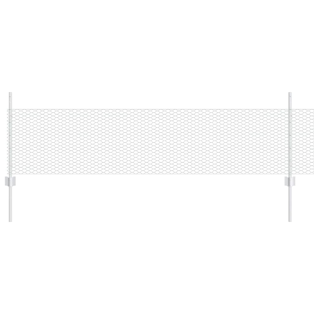 Hek met Paal Zilver 0,5 x 25 m Staal is nu te koop bij PeponiXL, paradijselijk wonen!