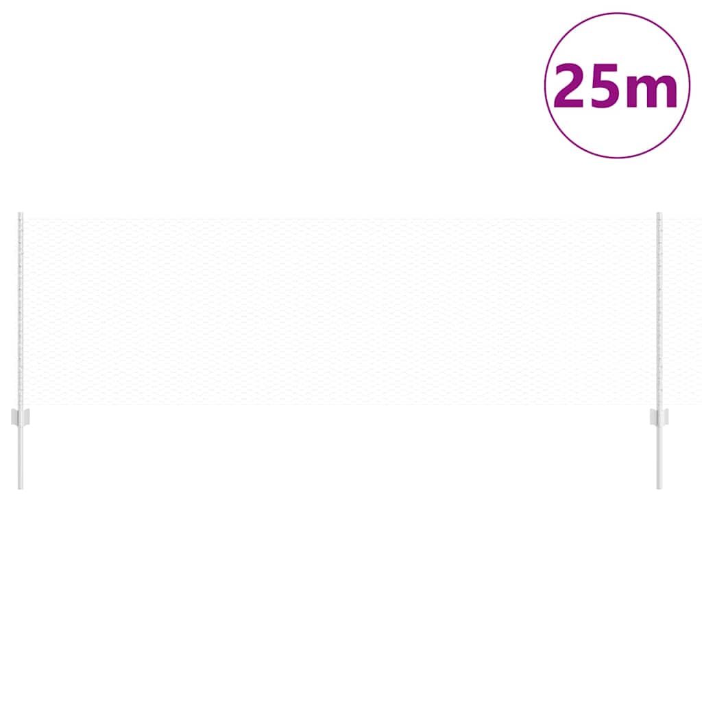 Hek met Paal Zilver 0,8 x 25 m Staal is nu te koop bij PeponiXL, paradijselijk wonen!