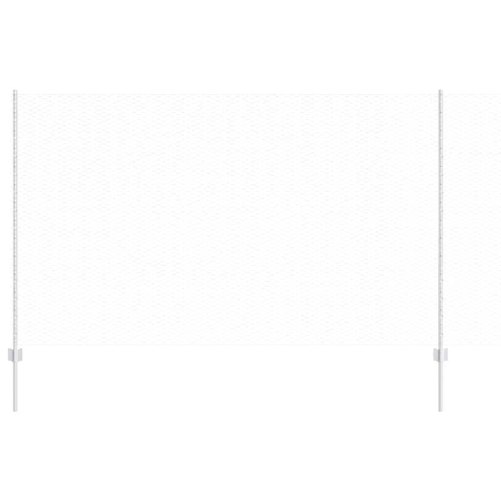 Hek met Paal Zilver 1,4 x 25 m Staal is nu te koop bij PeponiXL, paradijselijk wonen!