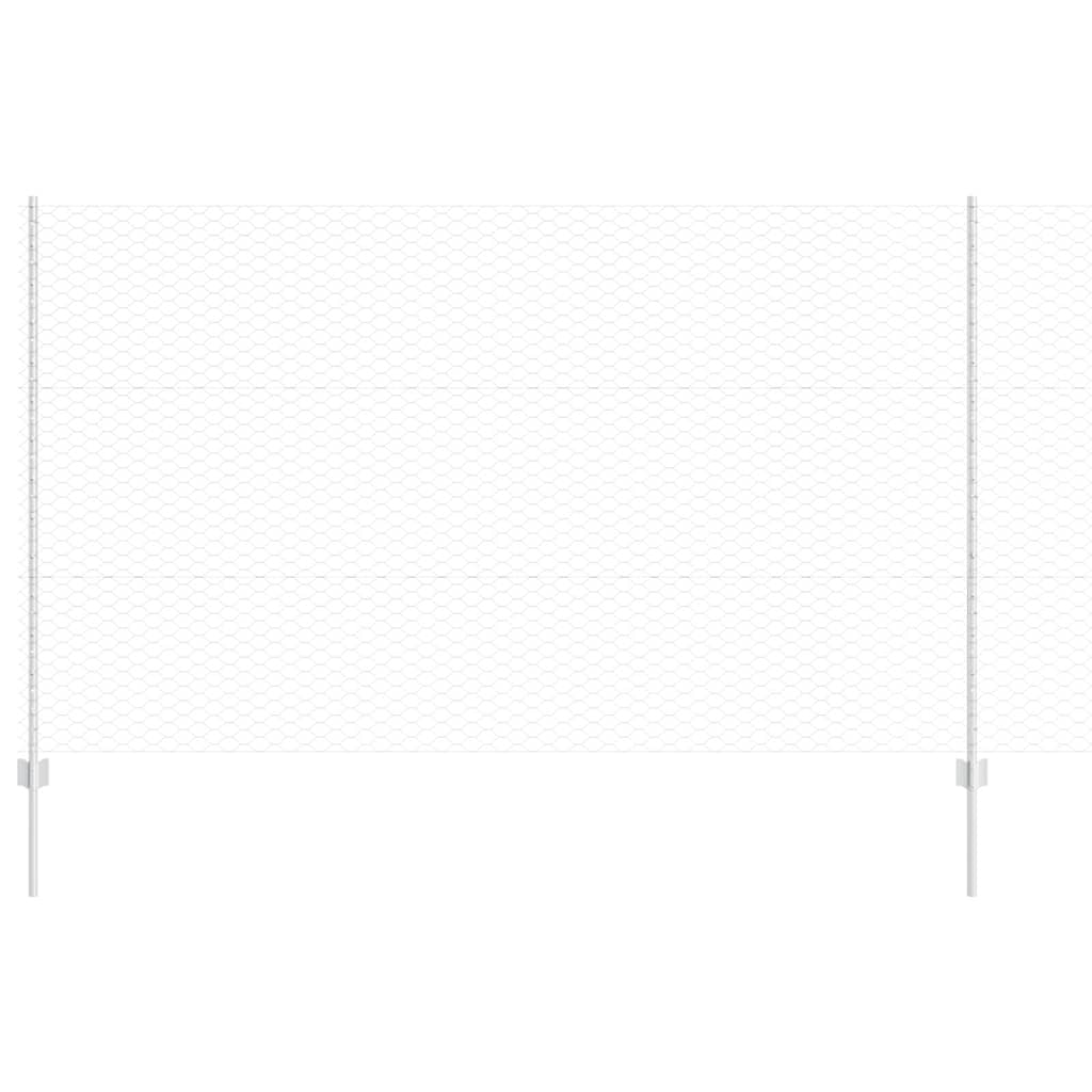 Hek met Paal Zilver 1,4 x 25 m Staal is nu te koop bij PeponiXL, paradijselijk wonen!