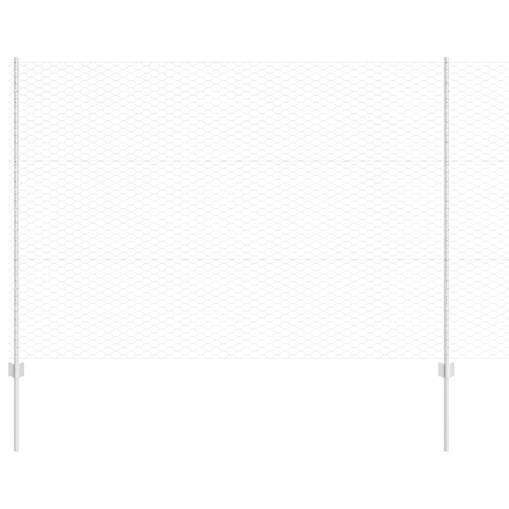 Hek met Paal Zilver 1,5 x 25 m Staal is nu te koop bij PeponiXL, paradijselijk wonen!