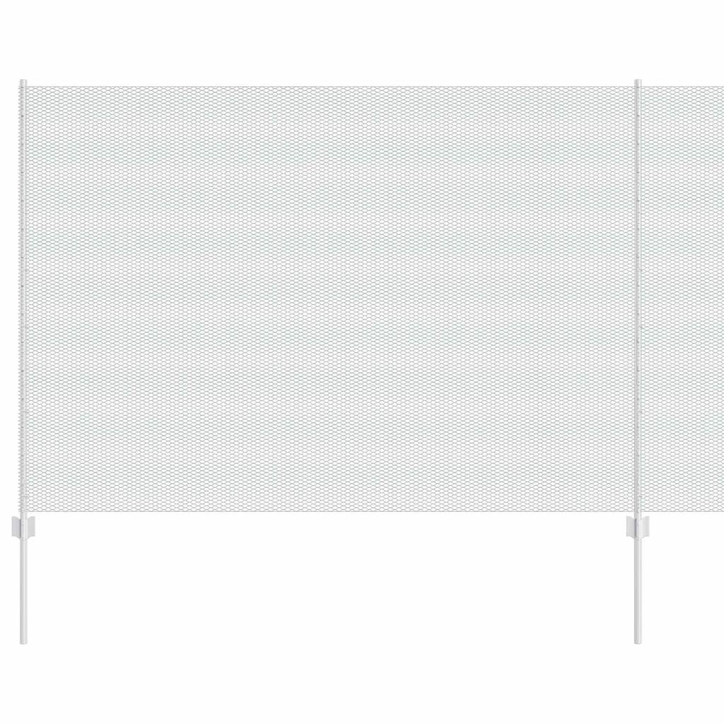 Hek met Paal Zilver 1,6 x 25 m Staal is nu te koop bij PeponiXL, paradijselijk wonen!