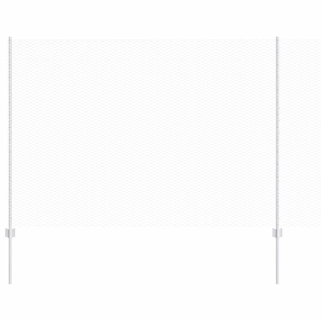 Hek met Paal Zilver 1,6 x 25 m Staal is nu te koop bij PeponiXL, paradijselijk wonen!