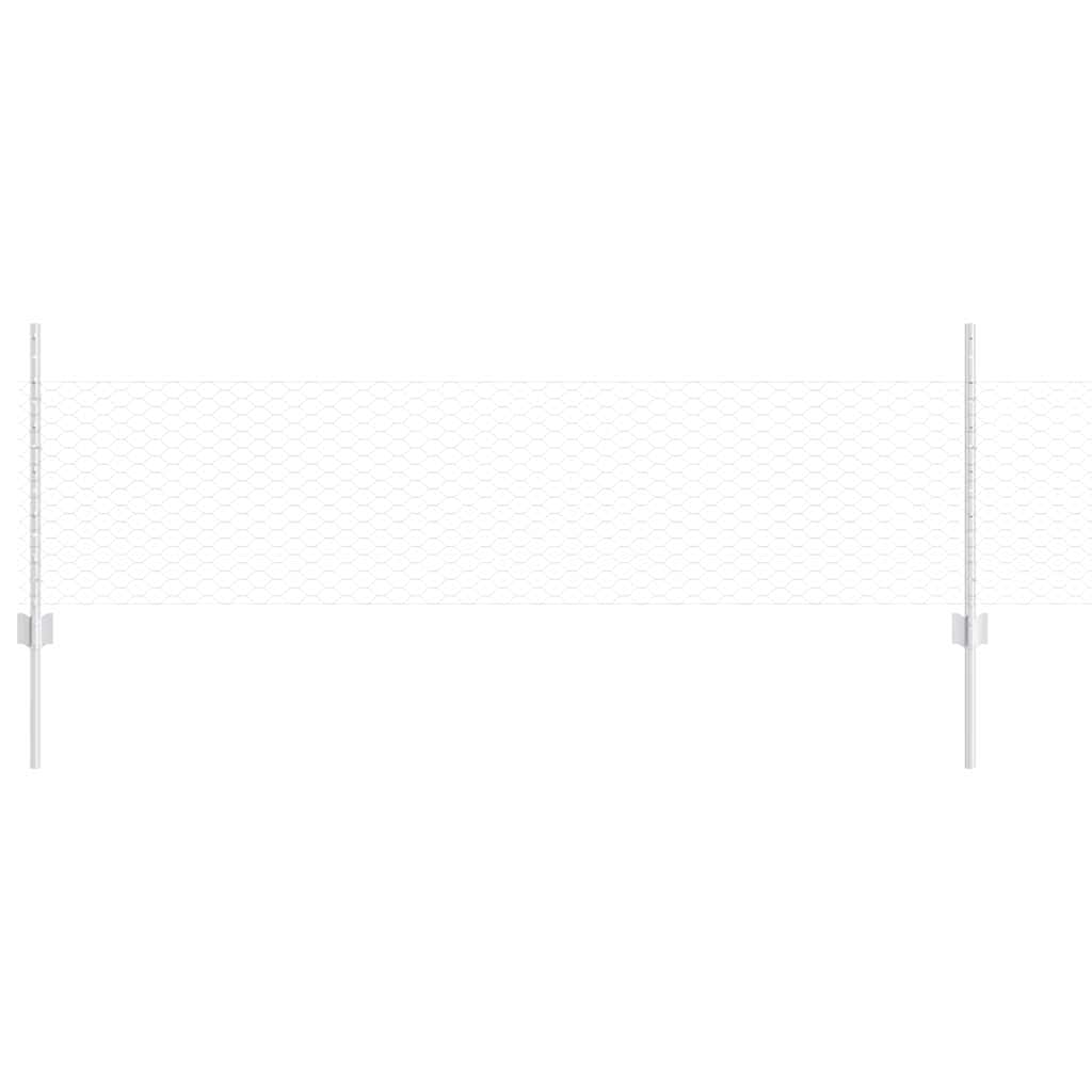 Hek met Paal Zilver 0,5 x 50 m Staal is nu te koop bij PeponiXL, paradijselijk wonen!