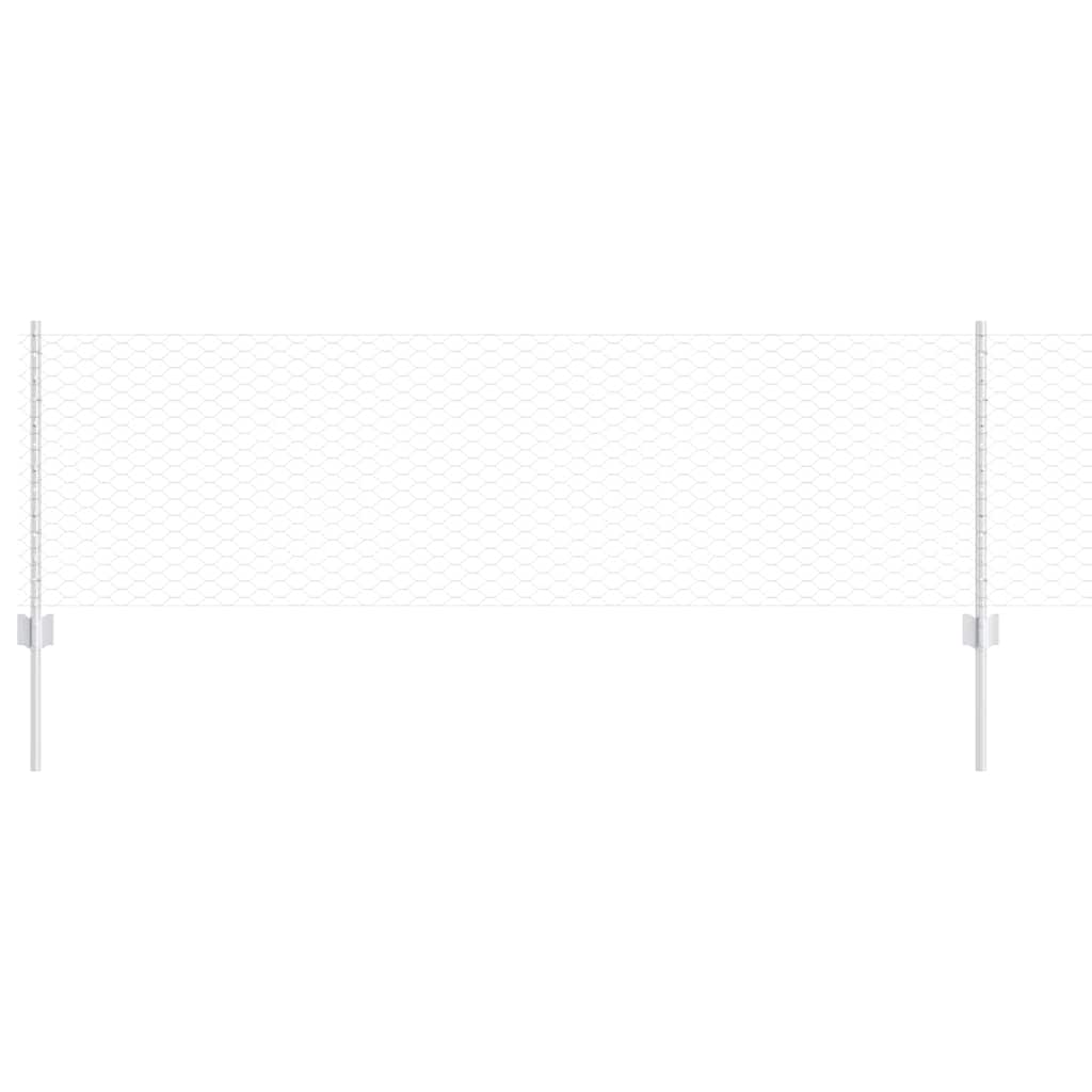 Hek met Paal Zilver 0,6 x 50 m Staal is nu te koop bij PeponiXL, paradijselijk wonen!