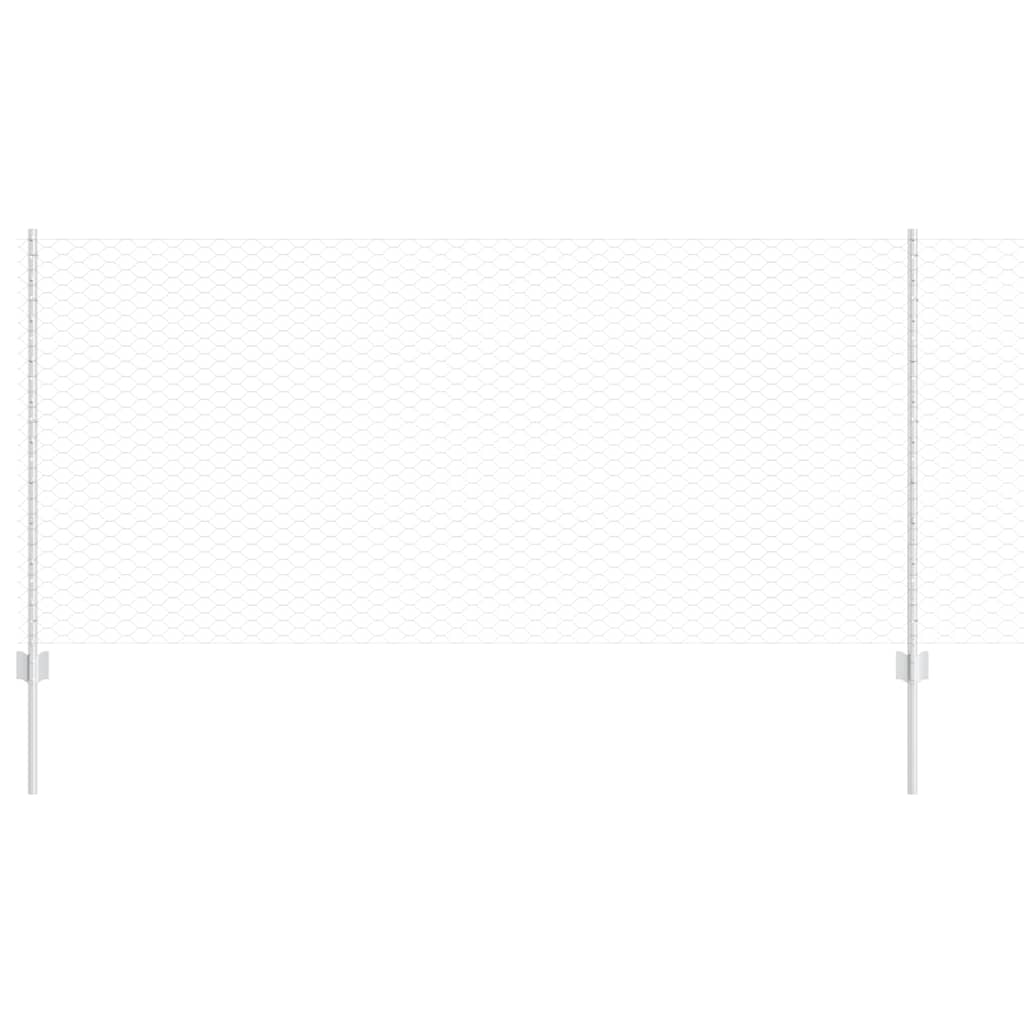 Hek met Paal Zilver 1 x 50 m Staal is nu te koop bij PeponiXL, paradijselijk wonen!