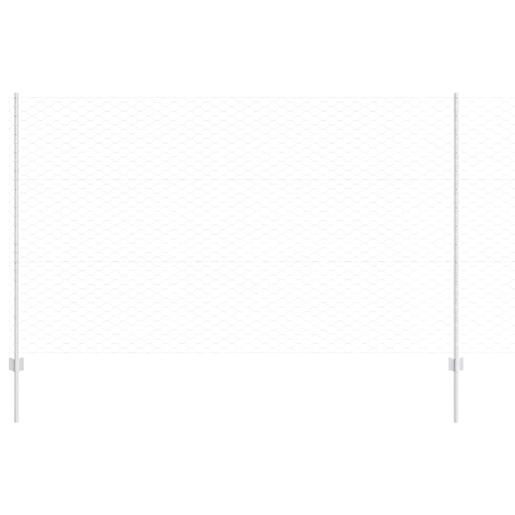 Hek met Paal Zilver 1,4 x 50 m Staal is nu te koop bij PeponiXL, paradijselijk wonen!