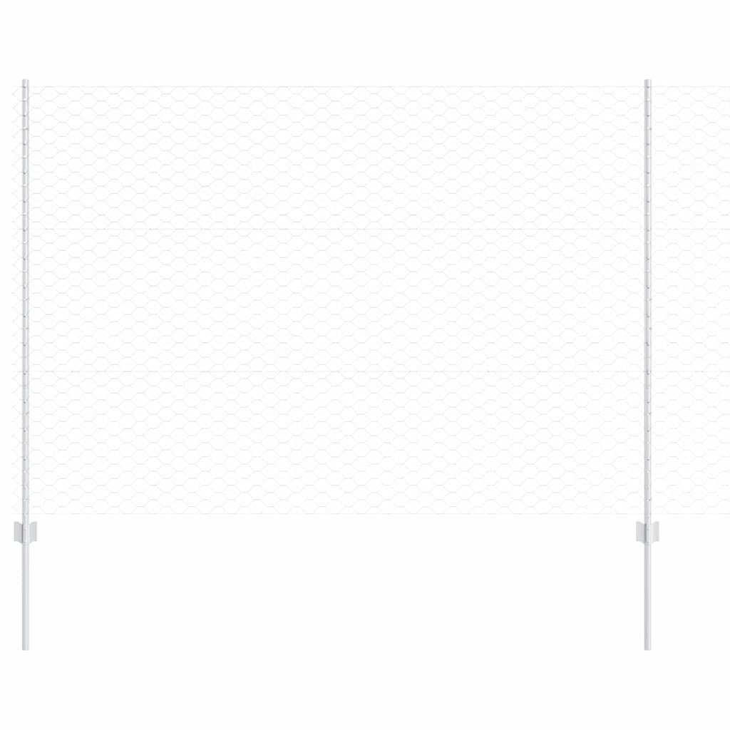 Hek met Paal Zilver 1,5 x 50 m Staal is nu te koop bij PeponiXL, paradijselijk wonen!