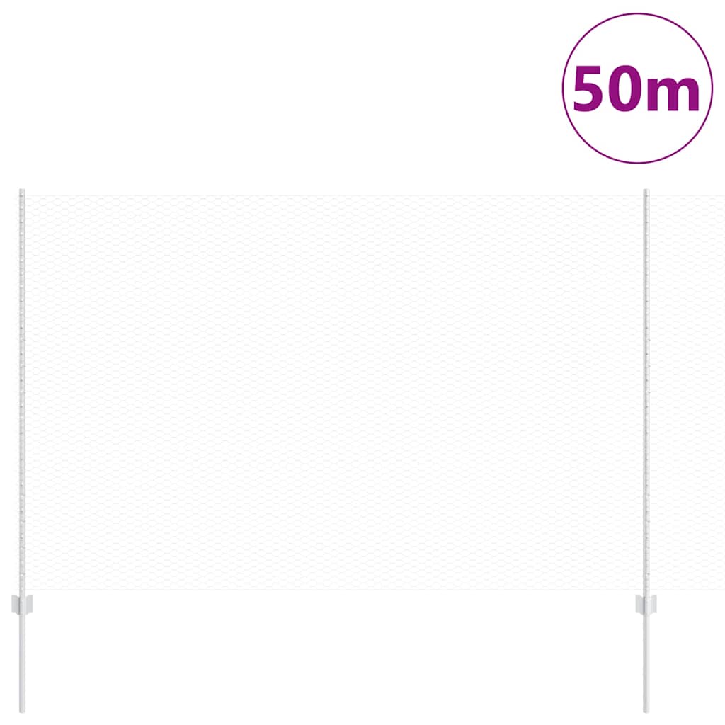 Hek met Paal Zilver 1,6 x 50 m Staal is nu te koop bij PeponiXL, paradijselijk wonen!