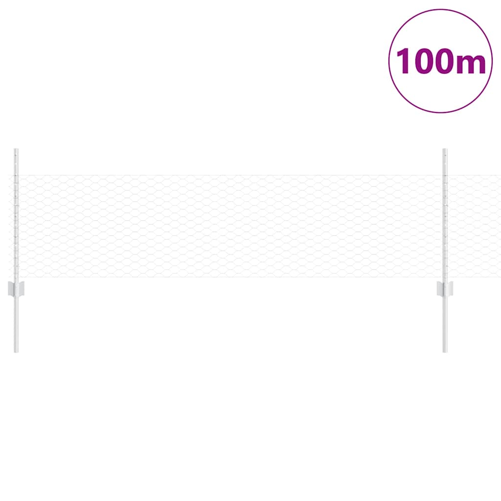 Hek met Paal Zilverkleurig is nu te koop bij PeponiXL, paradijselijk wonen!