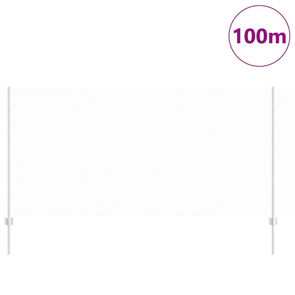 Hek met Paal Zilver 1,2 x 100 m Staal is nu te koop bij PeponiXL, paradijselijk wonen!