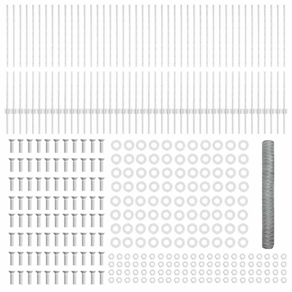 Hek met Paal Zilver 1,2 x 100 m Staal is nu te koop bij PeponiXL, paradijselijk wonen!
