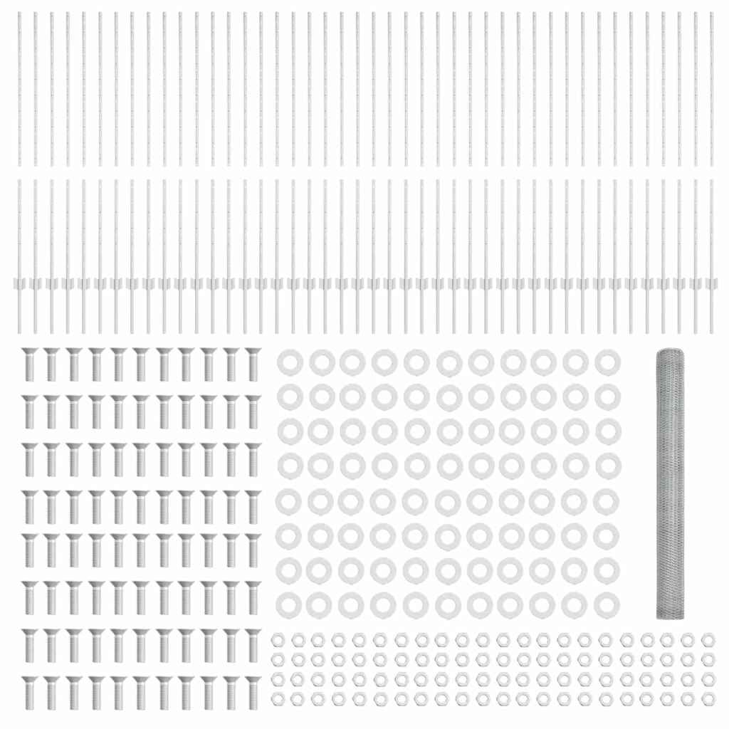 Hek met Paal Zilver 1,4 x 100 m Staal is nu te koop bij PeponiXL, paradijselijk wonen!