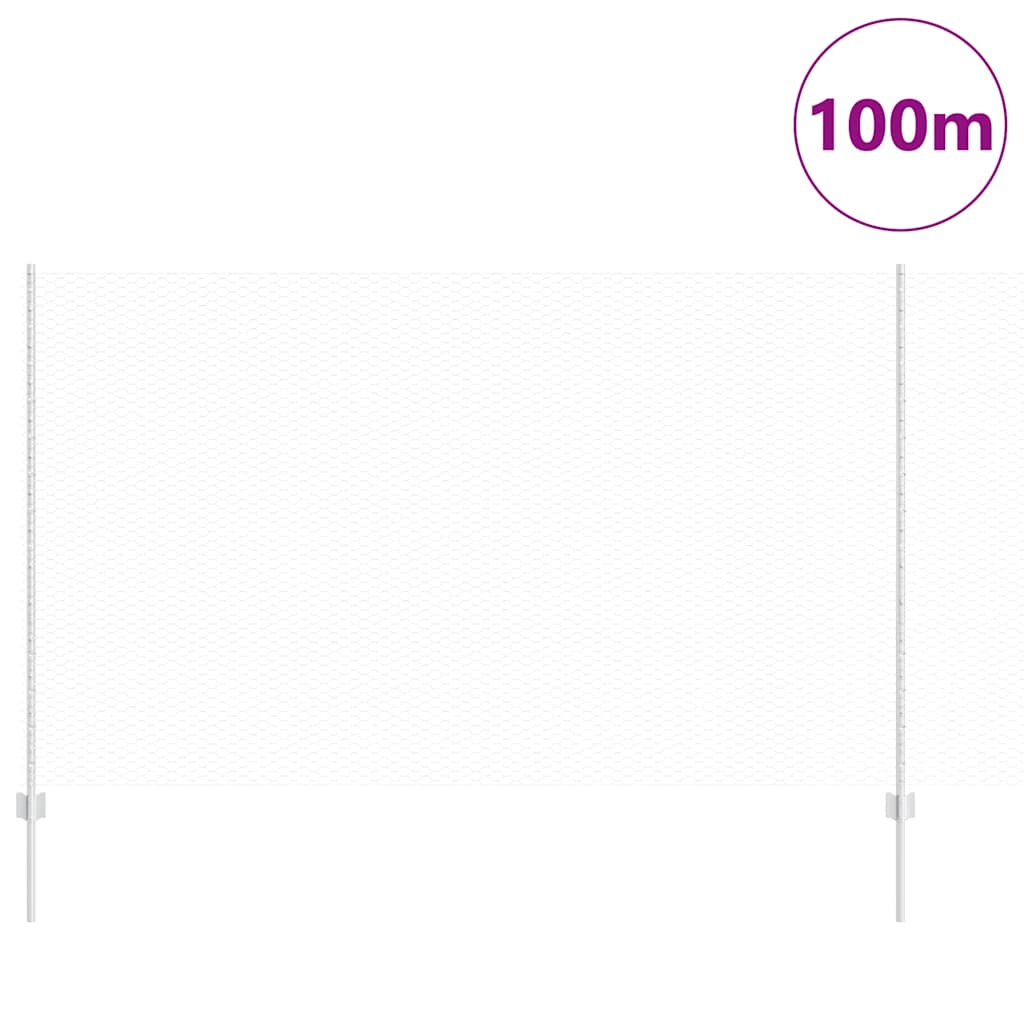 Hek met Paal Zilver 1,4 x 100 m Staal is nu te koop bij PeponiXL, paradijselijk wonen!