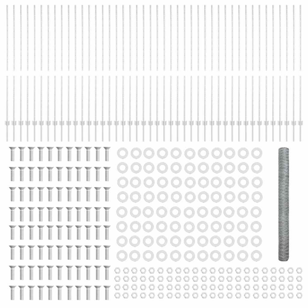 Hek met Paal Zilver 1,6 x 100 m Staal is nu te koop bij PeponiXL, paradijselijk wonen!
