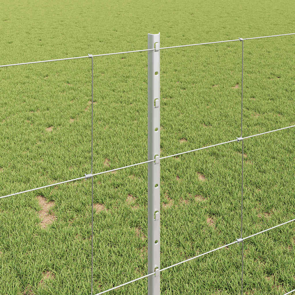 Hek met Paal Zilver 1 x 25 m Staal is nu te koop bij PeponiXL, paradijselijk wonen!