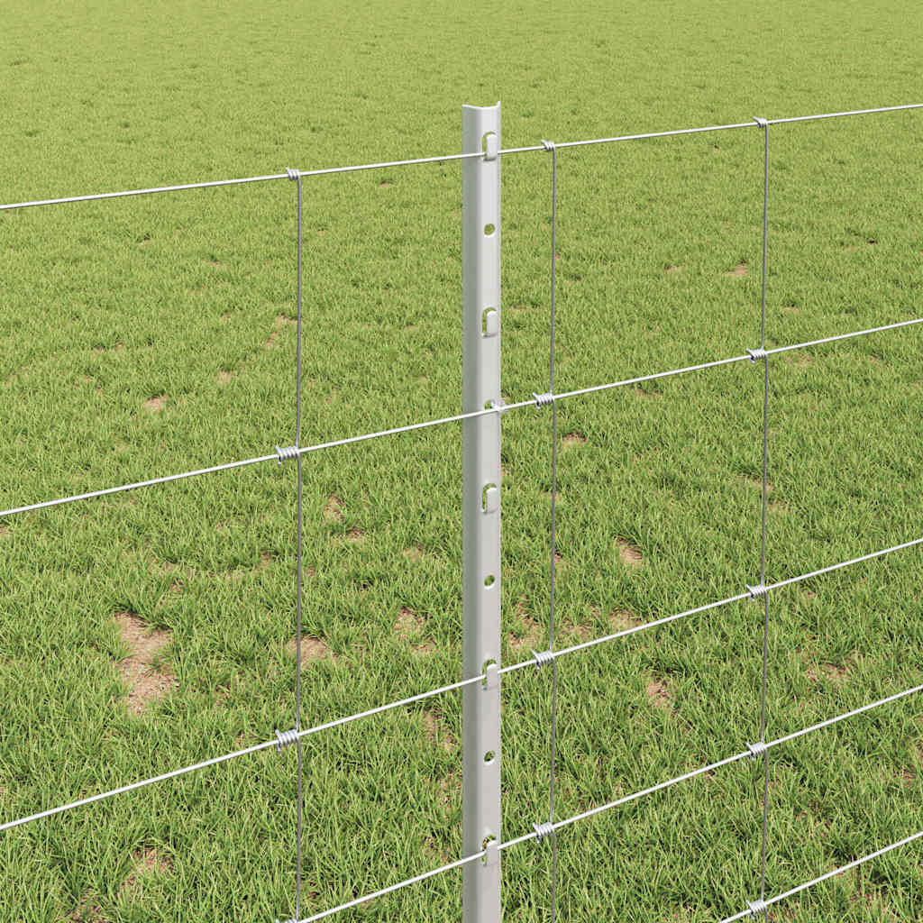 Hek met Paal Zilver 1 x 25 m Staal is nu te koop bij PeponiXL, paradijselijk wonen!