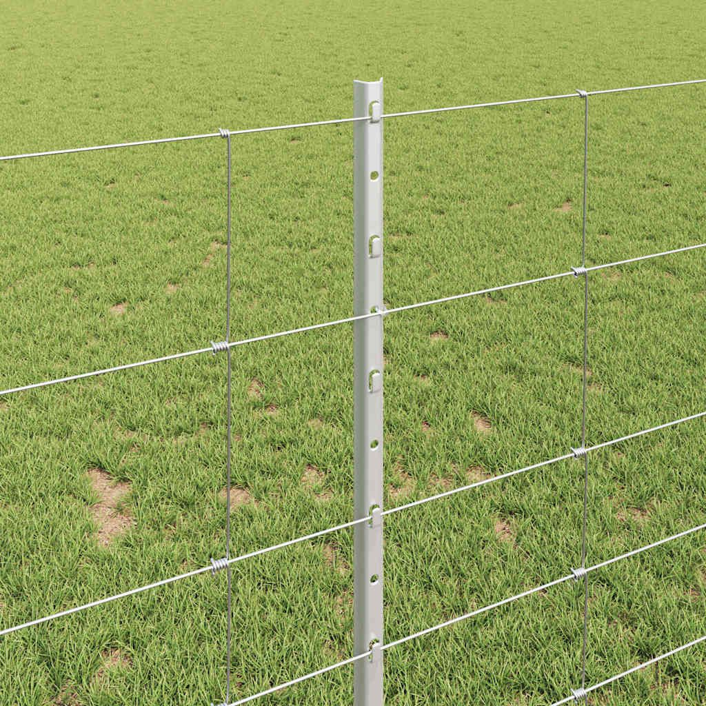 Hek met Paal Zilver 1 x 25 m Staal is nu te koop bij PeponiXL, paradijselijk wonen!