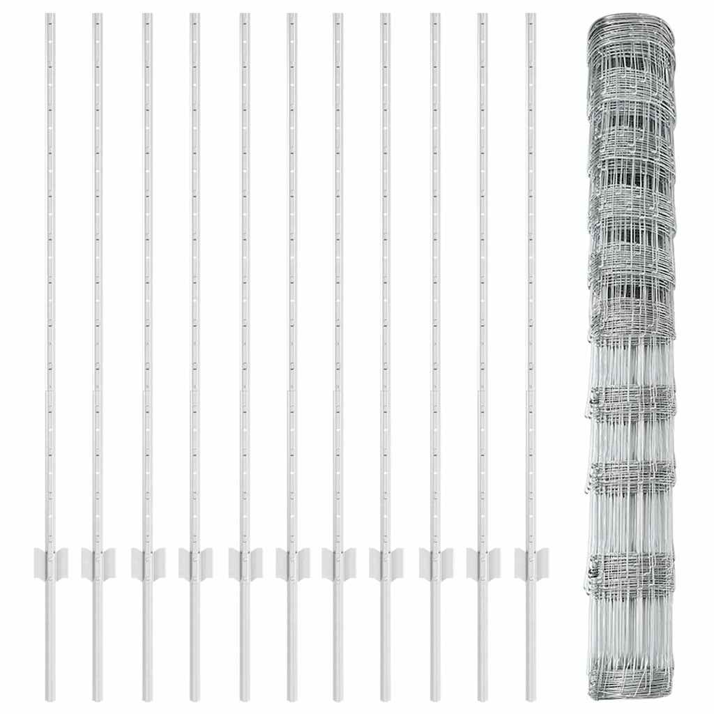 Hek met Paal Zilver 1,2 x 25 m Staal is nu te koop bij PeponiXL, paradijselijk wonen!