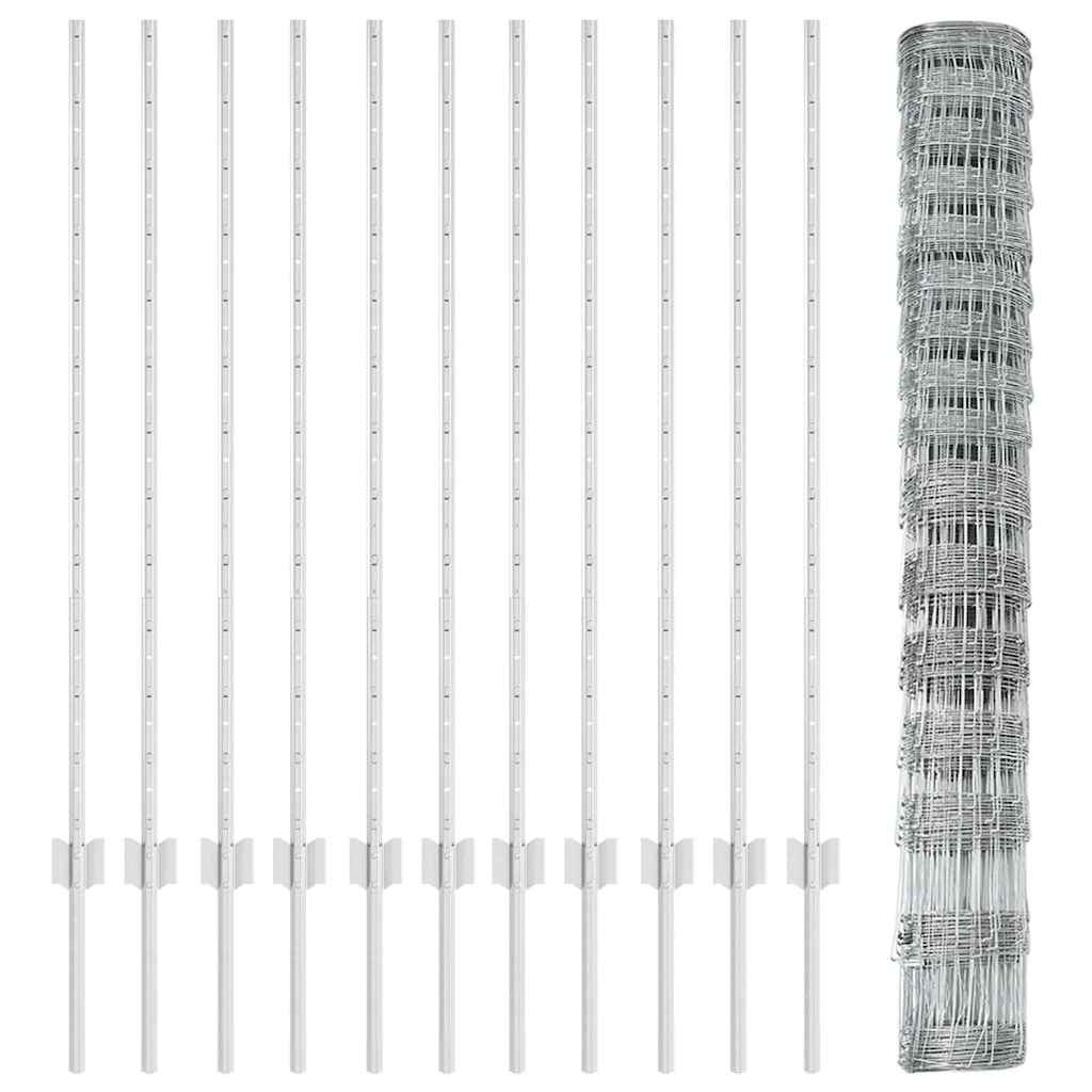 Hek met Paal Zilver 1,2 x 25 m Staal is nu te koop bij PeponiXL, paradijselijk wonen!