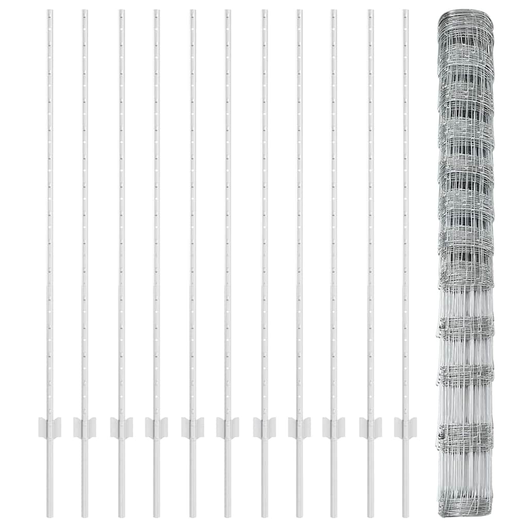 Hek met Paal Zilver 1,4 x 25 m Staal is nu te koop bij PeponiXL, paradijselijk wonen!