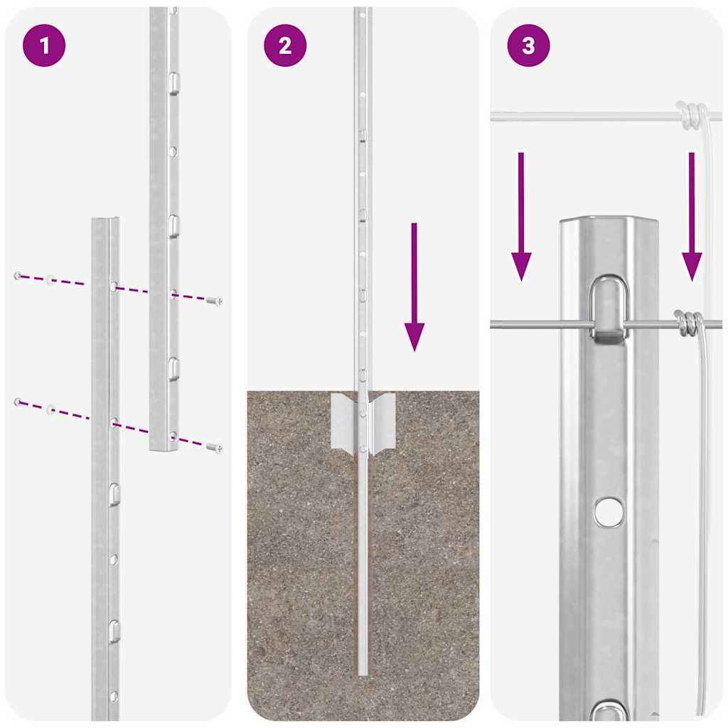Hek met Paal Zilver 1,5 x 25 m Staal is nu te koop bij PeponiXL, paradijselijk wonen!