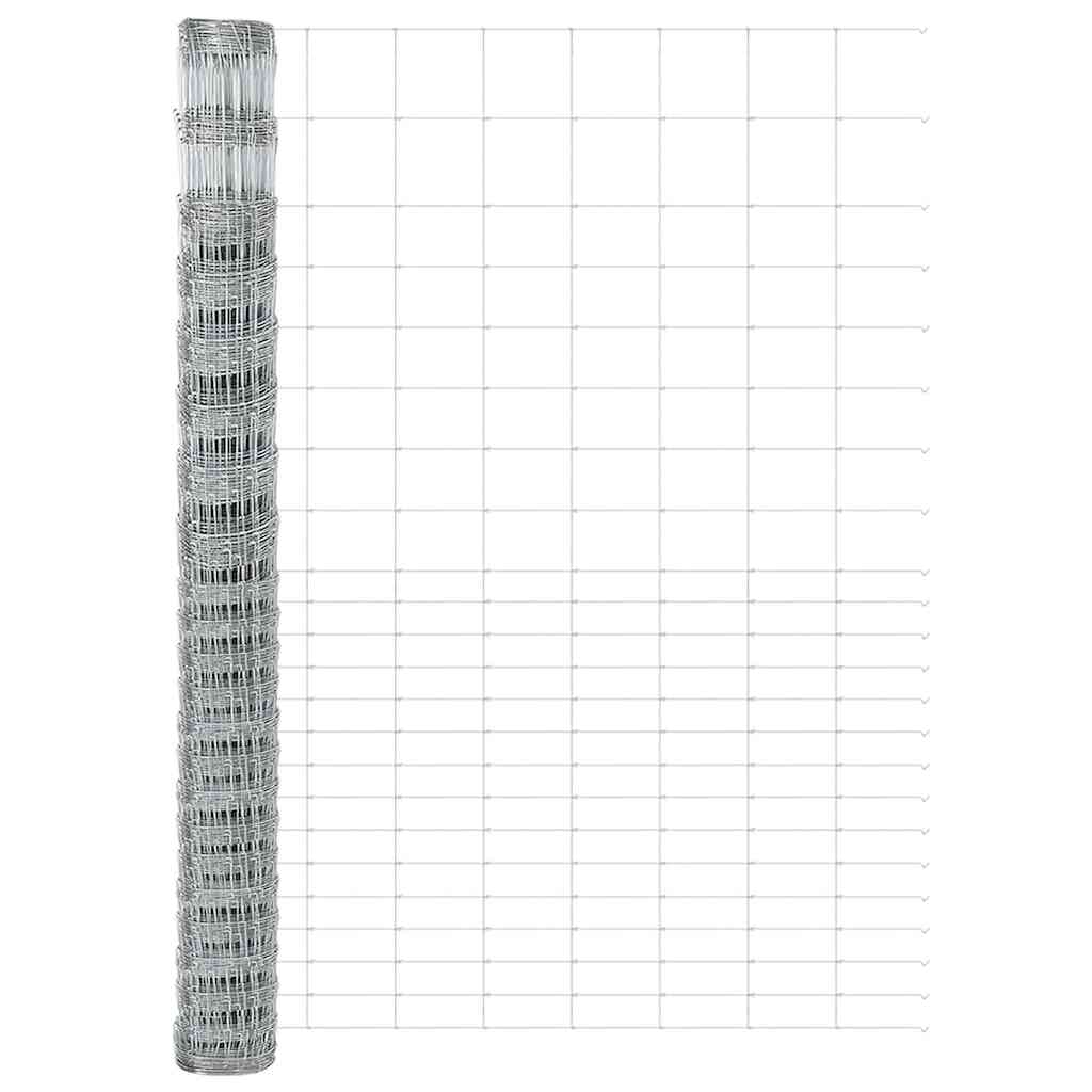 Hek met Paal Zilver 1,6 x 25 m Staal is nu te koop bij PeponiXL, paradijselijk wonen!