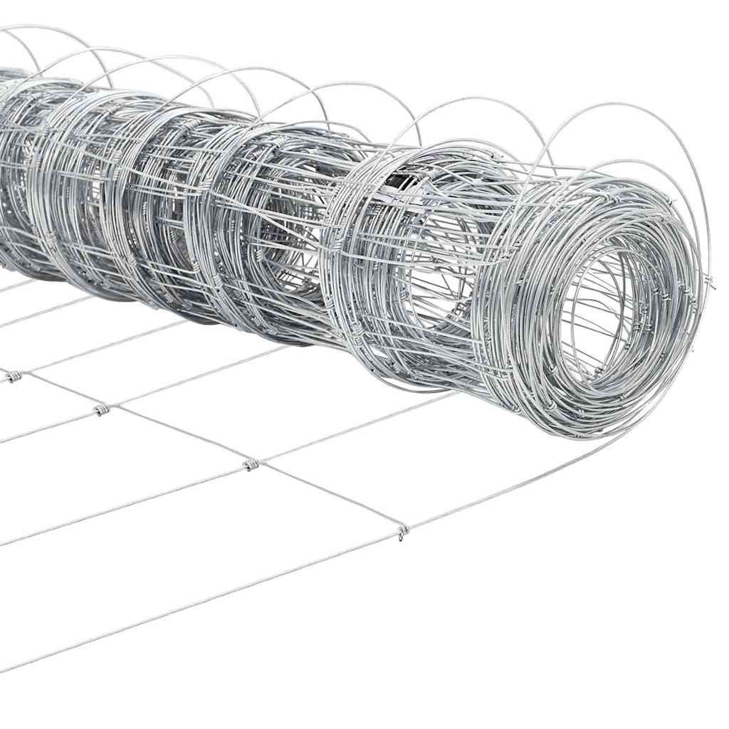 Hek met Paal Zilver 0,8 x 50 m Staal is nu te koop bij PeponiXL, paradijselijk wonen!