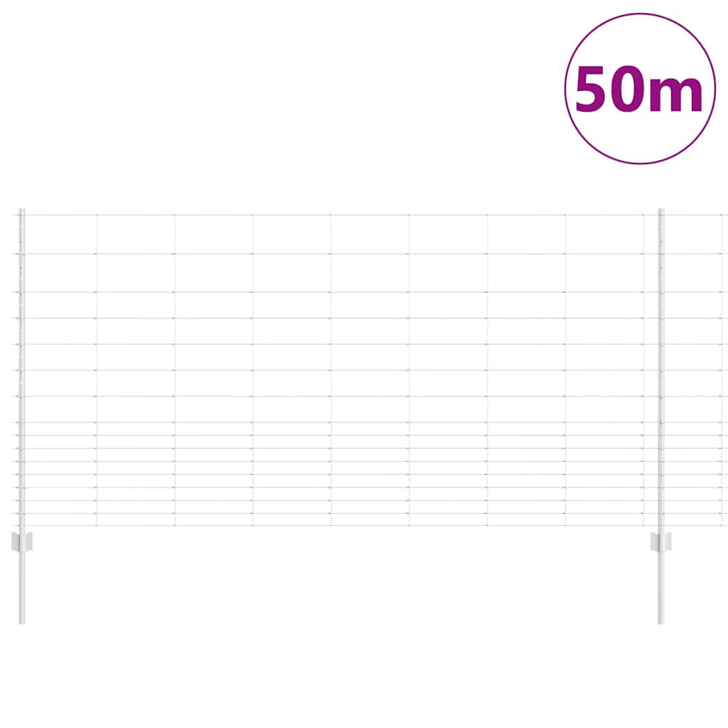 Hek met Paal Zilver 1,2 x 50 m Staal is nu te koop bij PeponiXL, paradijselijk wonen!