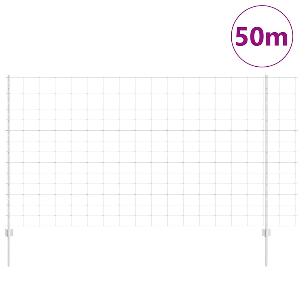 Hek met Paal Zilver 1,4 x 50 m Staal is nu te koop bij PeponiXL, paradijselijk wonen!