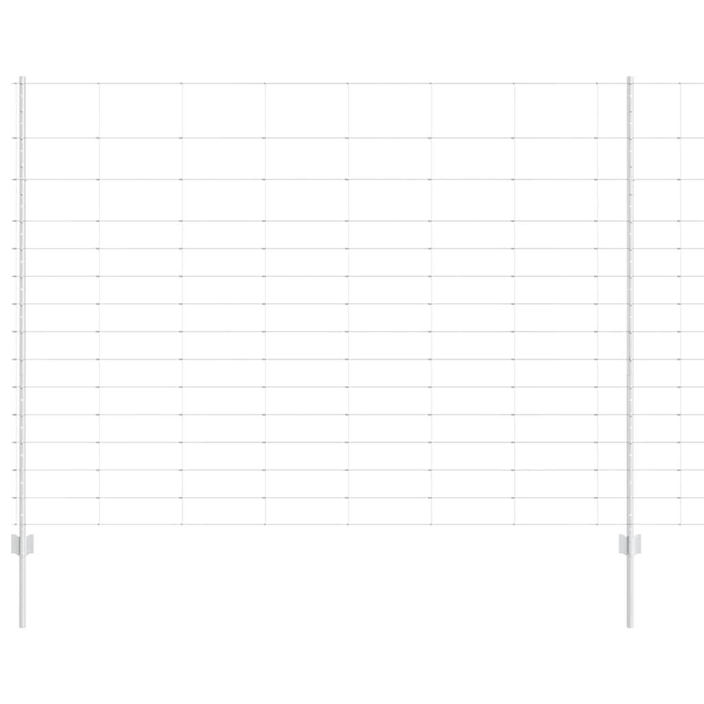 Hek met Paal Zilver 1,6 x 50 m Staal is nu te koop bij PeponiXL, paradijselijk wonen!