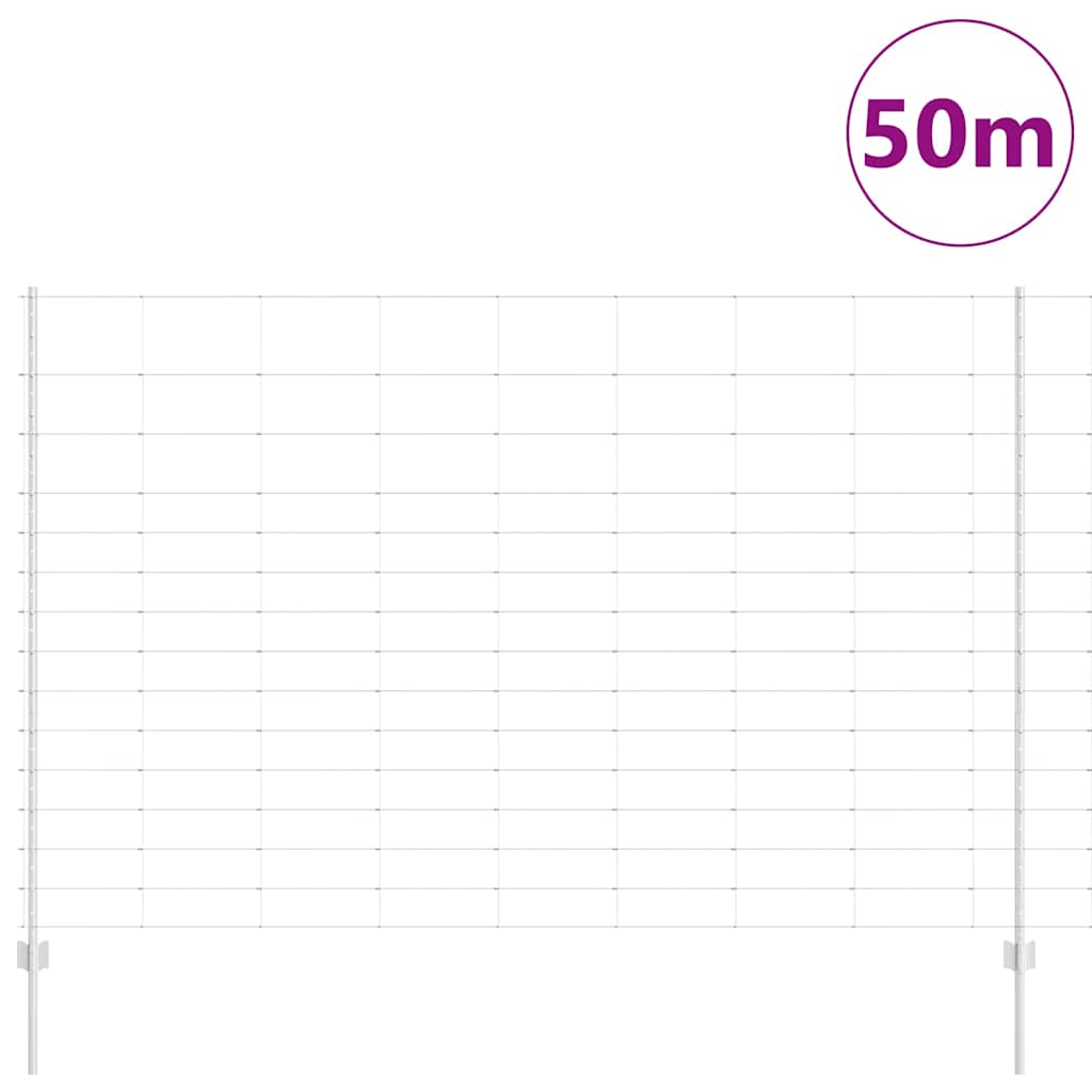 Hek met Paal Zilver 1,6 x 50 m Staal is nu te koop bij PeponiXL, paradijselijk wonen!