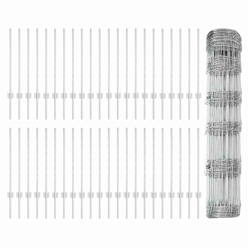 Hek met Paal Zilver 0,8 x 100 m Staal is nu te koop bij PeponiXL, paradijselijk wonen!