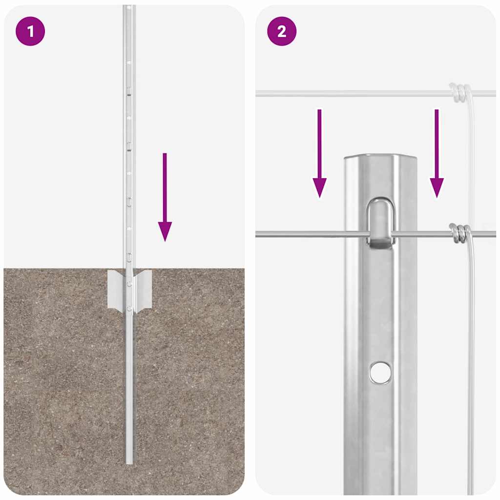 Hek met Paal Zilverkleurig is nu te koop bij PeponiXL, paradijselijk wonen!