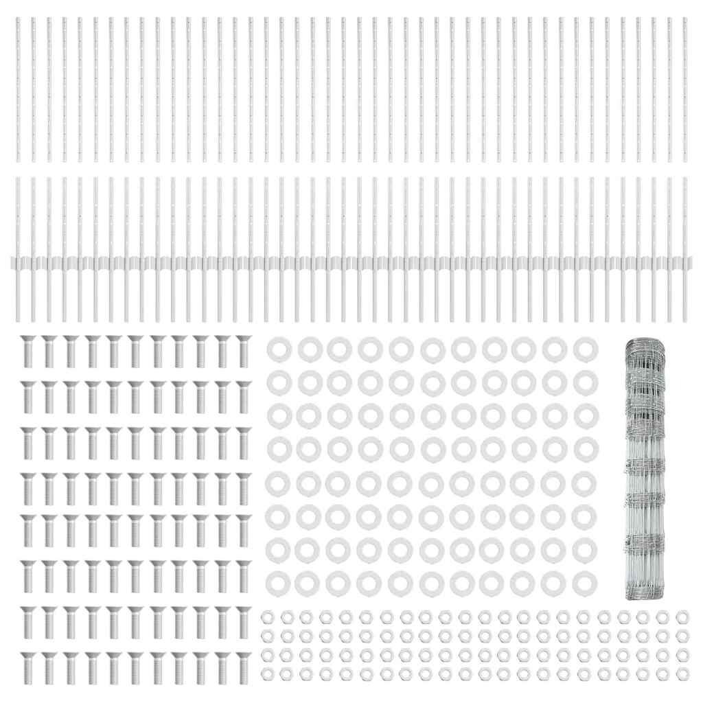 Hek met Paal Zilver 1 x 100 m is nu te koop bij PeponiXL, paradijselijk wonen!