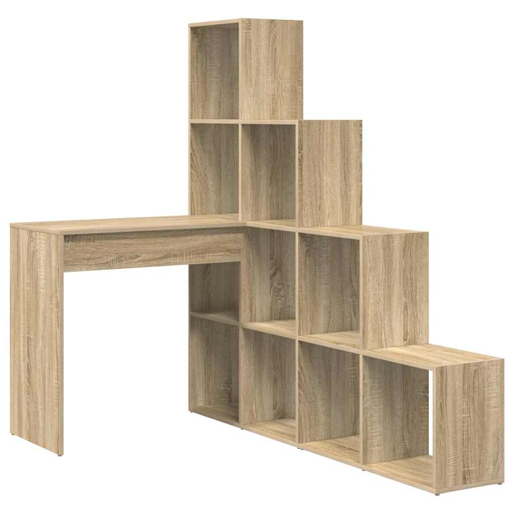 Hoekbureau Sonoma Eiken 101,5 x 149,5 x 149,5 cm Bewerkt hout is nu te koop bij PeponiXL, paradijselijk wonen!