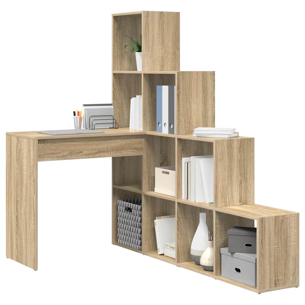 Hoekbureau Sonoma Eiken 101,5 x 149,5 x 149,5 cm Bewerkt hout is nu te koop bij PeponiXL, paradijselijk wonen!