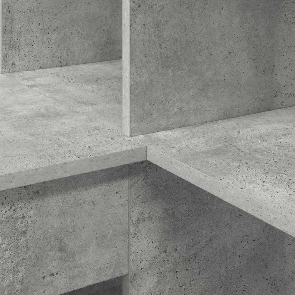 Hoekbureau Beton Grijs 101,5 x 149,5 x 149,5 cm Bewerkt hout is nu te koop bij PeponiXL, paradijselijk wonen!
