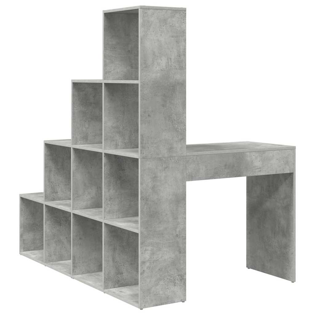 Hoekbureau Beton Grijs 101,5 x 149,5 x 149,5 cm Bewerkt hout is nu te koop bij PeponiXL, paradijselijk wonen!