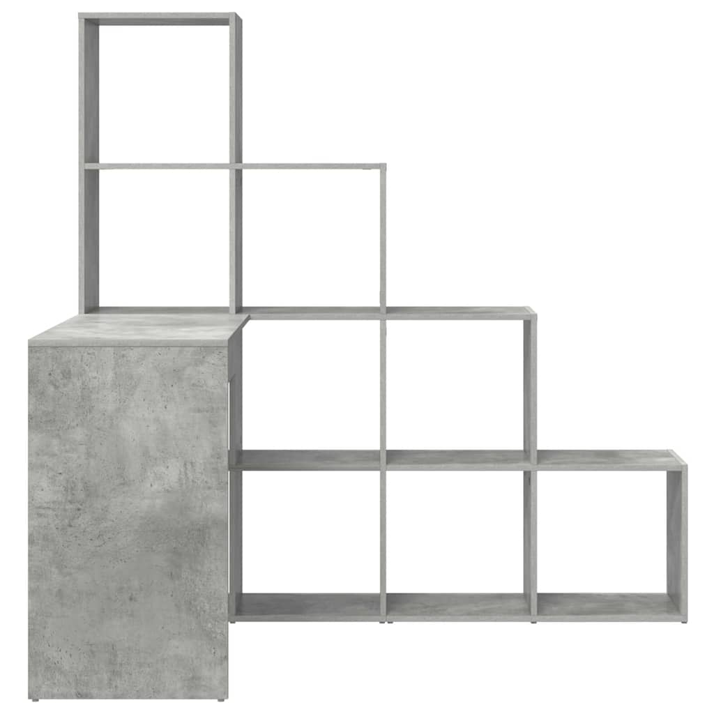 Hoekbureau Beton Grijs 101,5 x 149,5 x 149,5 cm Bewerkt hout is nu te koop bij PeponiXL, paradijselijk wonen!