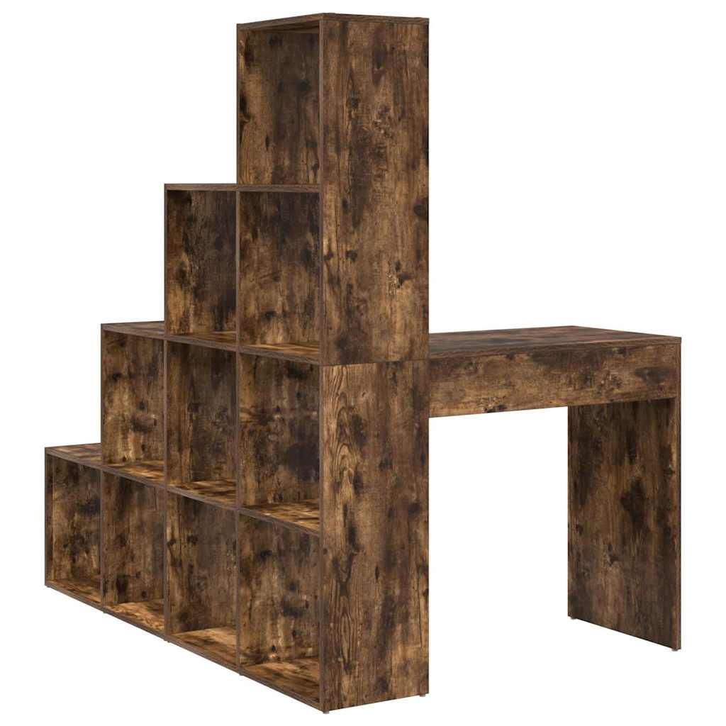 Hoekbureau Gerookt eiken 101,5 x 149,5 x 149,5 cm Bewerkt hout is nu te koop bij PeponiXL, paradijselijk wonen!